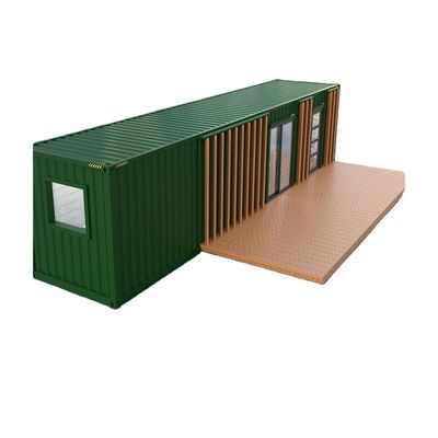 Tubos quadrados de aço galvanizado usados em casa de contêineres portátil de 20FT 40FT de design moderno para o exterior