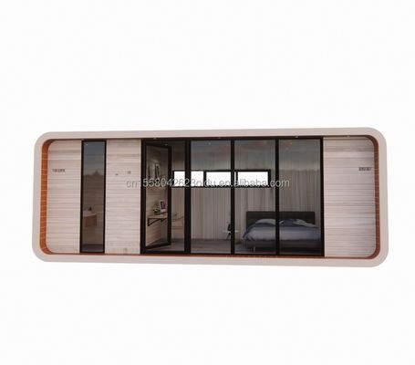 Container de transporte modificado 20ft Casa de madeira pré-fabricada de luxo com cozinha banheiro e sala de contêineres Instalação rápida