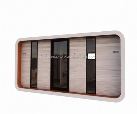 Container de transporte modificado 20ft Casa de madeira pré-fabricada de luxo com cozinha banheiro e sala de contêineres Instalação rápida