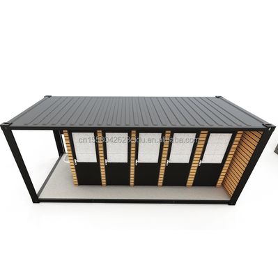 Aço galvanizado curvado 180g Profabricado Casa moderna de exterior de aço e painel de sanduíche Container de transporte modificado Container de banheiro