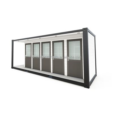 Aço galvanizado curvado 180g Profabricado Casa moderna de exterior de aço e painel de sanduíche Container de transporte modificado Container de banheiro