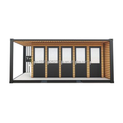 Banheiro exterior Modificado Container de Envio estilo 20ft ou 40ft Feito de aço e painel de sanduíche com alumínio liga de janelas