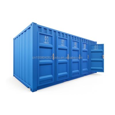 Banheiro portátil de cores pré-fabricadas para casas de contenedores ao ar livre