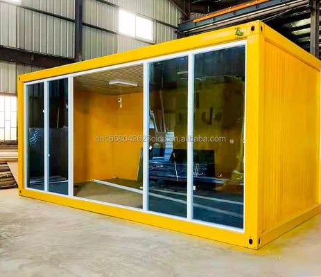 Cores personalizadas Pacote plano pré-fabricado de 20 pés Container a granel Casa de estrutura para trabalhadores migrantes no canteiro de obras