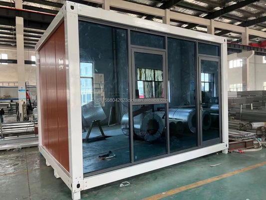 Cores personalizadas Pacote plano pré-fabricado de 20 pés Container a granel Casa de estrutura para trabalhadores migrantes no canteiro de obras