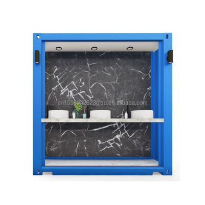 Banheiro portátil de cores pré-fabricadas para casas de contenedores ao ar livre