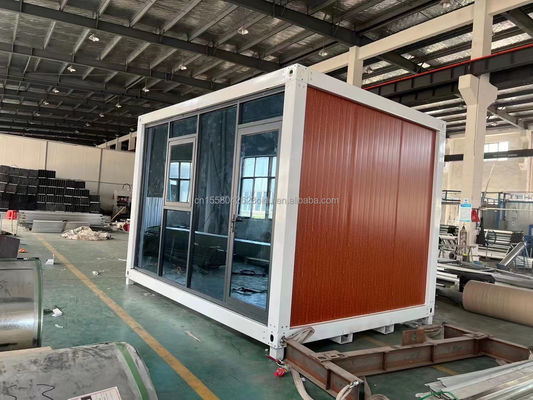 Cores personalizadas Pacote plano pré-fabricado de 20 pés Container a granel Casa de estrutura para trabalhadores migrantes no canteiro de obras