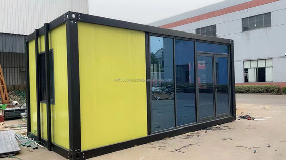 Cores personalizadas Pacote plano pré-fabricado de 20 pés Container a granel Casa de estrutura para trabalhadores migrantes no canteiro de obras