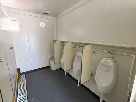 Aparência moderna Banheiro de recipiente pré-fabricado para loja ou vila Janela de liga de alumínio e design moderno de meados do século