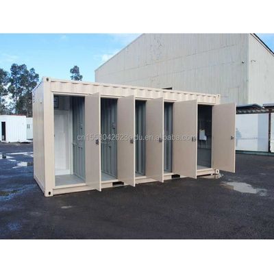 Aparência moderna Banheiro de recipiente pré-fabricado para loja ou vila Janela de liga de alumínio e design moderno de meados do século