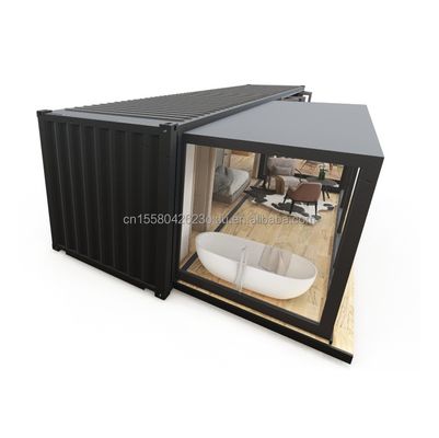 Moderno Design Personalizado EU Standard Container Prefab House aço dobrável 2 dormitórios Container Casas Hotéis Banheiros