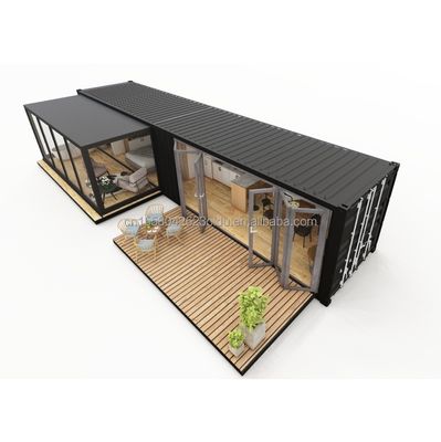 Moderno Design Personalizado EU Standard Container Prefab House aço dobrável 2 dormitórios Container Casas Hotéis Banheiros
