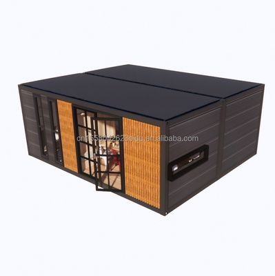 Container de luxo moderno expansível de dois andares Casa prefabricada de madeira pequena Edifícios Hotel Apartamento Cabana de aço Casa pré-fabricada