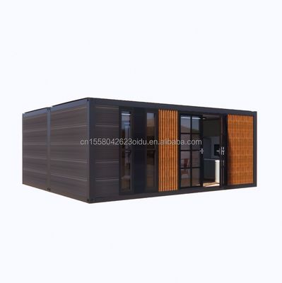 Container de luxo moderno expansível de dois andares Casa prefabricada de madeira pequena Edifícios Hotel Apartamento Cabana de aço Casa pré-fabricada