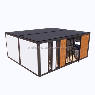 Container de luxo moderno expansível de dois andares Casa prefabricada de madeira pequena Edifícios Hotel Apartamento Cabana de aço Casa pré-fabricada