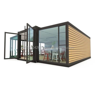 Alumínio de liga de janelas Modulos de contêineres de aço modernos de 40 pés 20 pés para montagem rápida Casa Expansão Mall Café