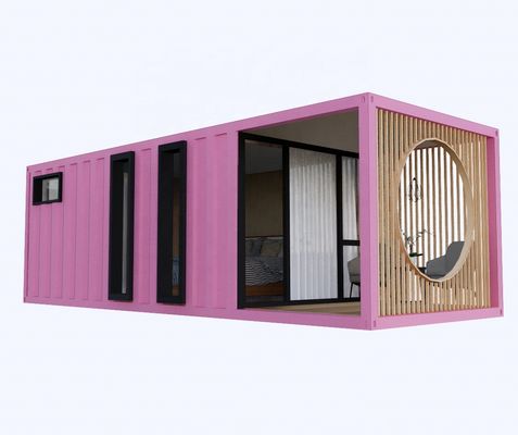 Alumínio de liga de janelas 3 dormitórios Container Residência com embalagem e ondas Sandwich Panel Paredes