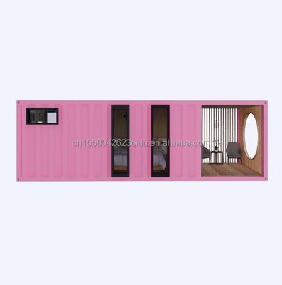 Alumínio de liga de janelas 3 dormitórios Container Residência com embalagem e ondas Sandwich Panel Paredes