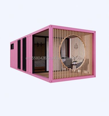Alumínio de liga de janelas 3 dormitórios Container Residência com embalagem e ondas Sandwich Panel Paredes