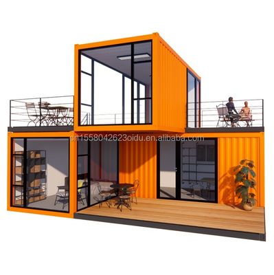 Janela de liga de alumínio personalizada 3 módulos recipiente de vida modular pacote plano pré-fabricado escritório em casa ou casa de jardim feita de aço
