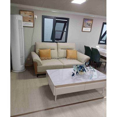 Casas de madeira em cores personalizadas UE pré-fabricada 20ft Casa de expansão de três quartos