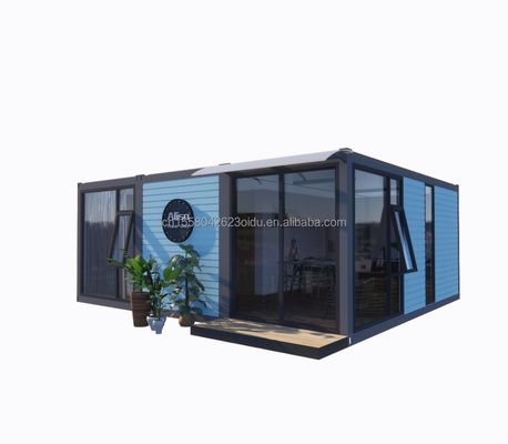 Aço galvanizado curvado 180g 20ft 40ft Desmontável Prefabricado Container de embalagem plana Casa com 2 quartos para hotel