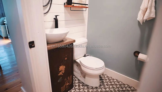 Transformação de um contêiner de transporte de 40 pés para uma casa familiar conveniente quarto sala de estar cozinha e banheiro incluídos