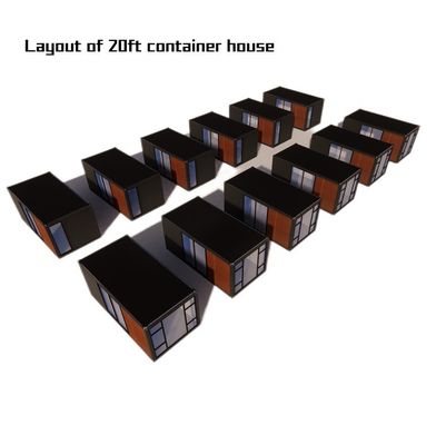 Hotel Casa de Contêineres Embalagem plana para construção rápida da família Estrutura de aço galvanizado curvado 180g Casa de madeira de luxo
