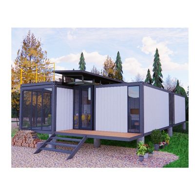 Estrutura de aço galvanizado de aço curvado 180g 20ft 40ft casa de fazenda apartamento pacote recipiente quarto cozinha sala de estar casa de banho