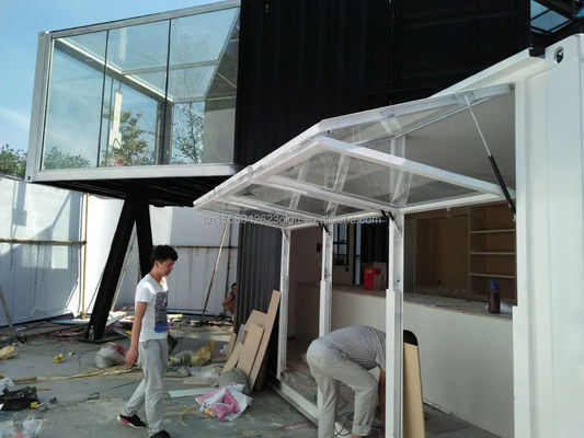 Cor personalizada e liga de alumínio janelas 20ft Luxury Container Room para vendas Booth Café Loja Guard Box Office Bar