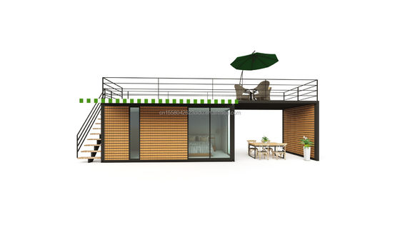 Estrutura principal Tubos quadrados de aço galvanizado 40ft 20ft Luxury Container Room Sales Booth Café Guard Box Office Bar