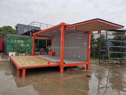 20ft 10ft Mini Pop-up Shop Container Café Loja Bar Restaurante Fast-food Loja de conveniência Quiosque Booth para Supermercado