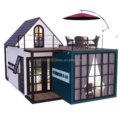 Família de Três 20ft Luxo 5m Alto Duplex Container Casa Móvel com Alternativas de Parede e Alumínio Janela
