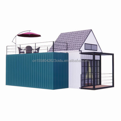 Família de Três 20ft Luxo 5m Alto Duplex Container Casa Móvel com Alternativas de Parede e Alumínio Janela