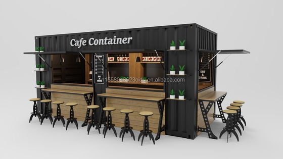 Fornecer Custom Hotel dobrável Casa móvel com aço galvanizado curvatura 180g 20ft Pronto para Casa de contêiner de transporte dobrável