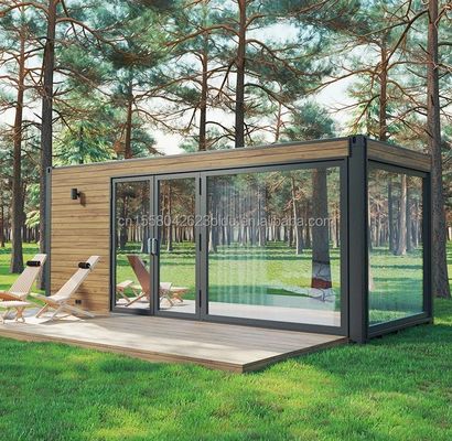 OEM 20ft Multi Funcional Luxury Flat Pack Container House Casa com 50/75/100mm Wave Sandwich Panel Parede